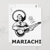 Mariachi Postkarte (Vorne/Hinten)