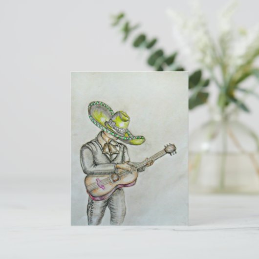 Mariachi Postkarte (Stehend Vorderseite)