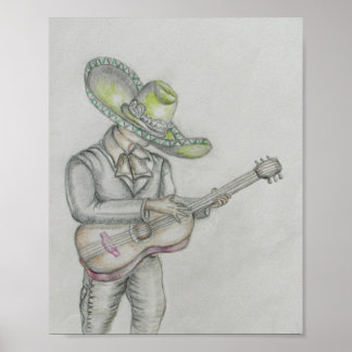 Mariachi-Sänger Poster