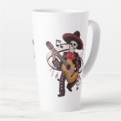 Mariachi Skeleton Groove Milchtasse (Rechte Ecke)