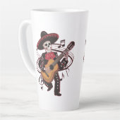 Mariachi Skeleton Groove Milchtasse (Linke Ecke)