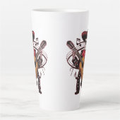 Mariachi Skeleton Groove Milchtasse (Vorderseite)