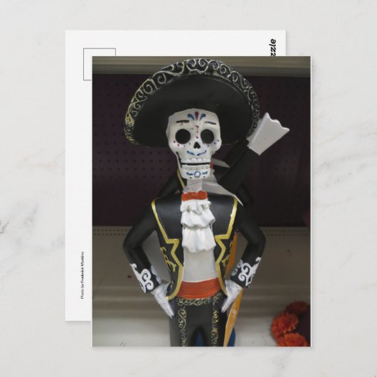 Mariachi Skeleton Postkarte (Vorne/Hinten)