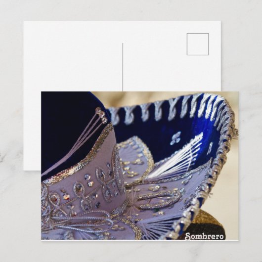 Mariachi Sombrero Postkarte (Vorne/Hinten)