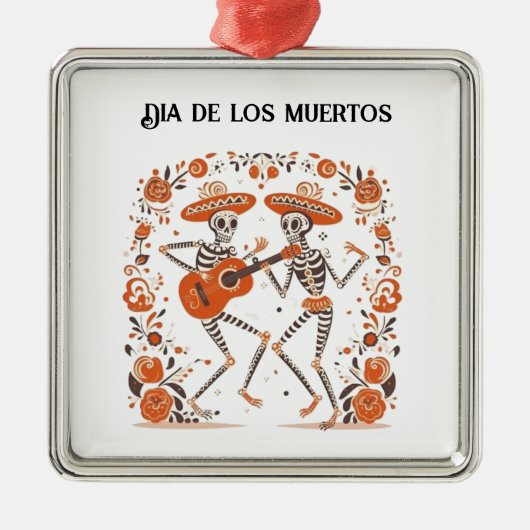 Mariachi Spirits, Brauch Ornament Aus Metall (Vorne)