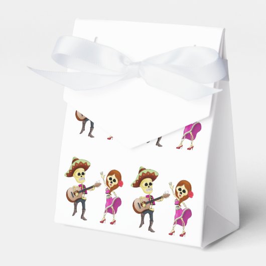 Mariachi tanzend Couple Day of the Dead Geschenkschachtel (Vorderseite)