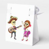 Mariachi tanzend Couple Day of the Dead Geschenkschachtel (Rückseite)
