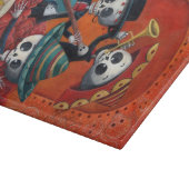 Mariachi-Trio Dia de Los Muertos Skeleton Schneidebrett (Ecke)