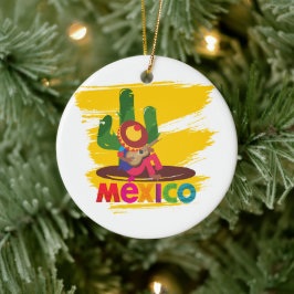 Mariachi Weihnachtsdekoration Keramik Ornament