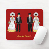 Mariage en Pas-de-Calais, Frankreich Mousepad (Mit Mouse)