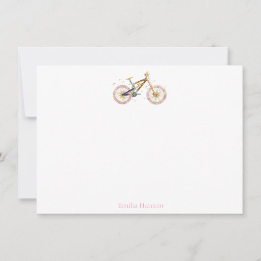 Mariah Bike Personalisierte Note Card Dankeskarte (Vorderseite)