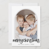 MARIAH Black Arch Family Foto Frohe Weihnachten (Vorderseite)