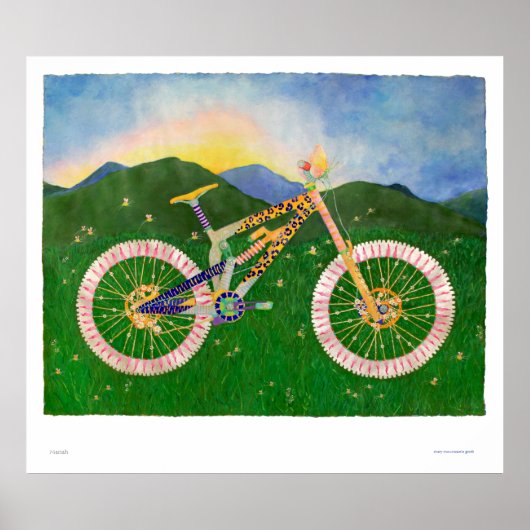 Mariah Mountain Bike Print Poster (Vorne)