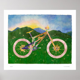 Mariah Mountainbike-Druck Poster