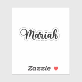 Mariah Name - Handgeschriebene Kalligrafie Aufkleber