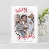 MARIAH Red Pink Retro Familie Spaß Weihnachten Fot (Stehend Vorderseite)