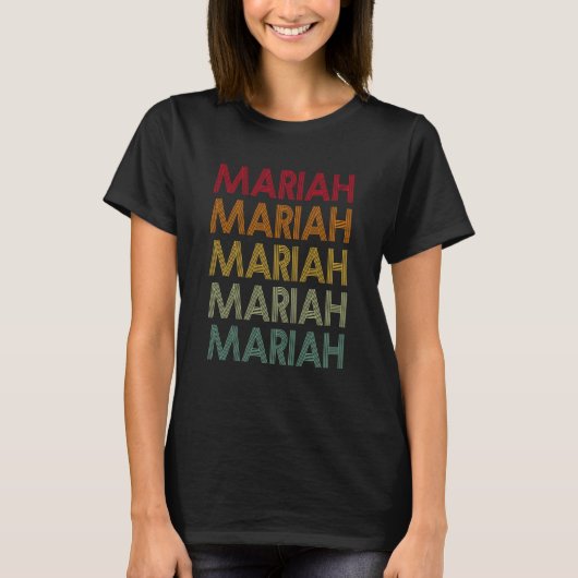 Mariah Retro Name Spaß Nickname T-Shirt (Vorderseite)