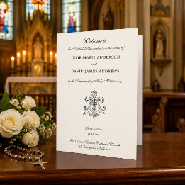 Marian Cross-Catholic Wedding Program