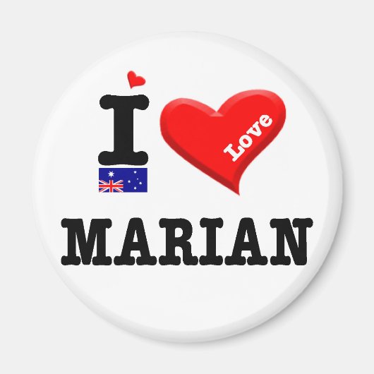 MARIAN - I Liebe Magnet (Vorne)