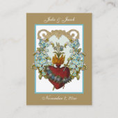 Marian Katholic Gastgeschenk Hochzeit Holy Card Visitenkarte (Vorderseite)