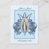 Marian Katholic Gastgeschenk Hochzeit Holy Card Visitenkarte (Vorderseite)
