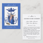 Marian Katholic Gastgeschenk Hochzeit Holy Card Visitenkarte (Vorne/Hinten)