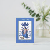 Marian Katholic Gastgeschenk Hochzeit Holy Card Visitenkarte (Stehend Vorderseite)