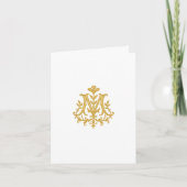 Marian Monogram Catholic Card - Totus Tuus Karte (Vorderseite)