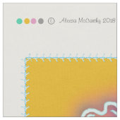 Marian Niedlich Saint Baby Quilt Squares Stoff (Nahaufnahme)