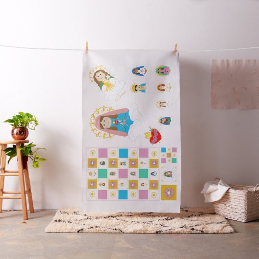 Marian niedliche Heilig-Baby-Steppdecken-Quadrate Stoff (Beispiel)