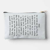 Marian Prayer Bag - The Memorare Zubehörtasche (Rückseite)