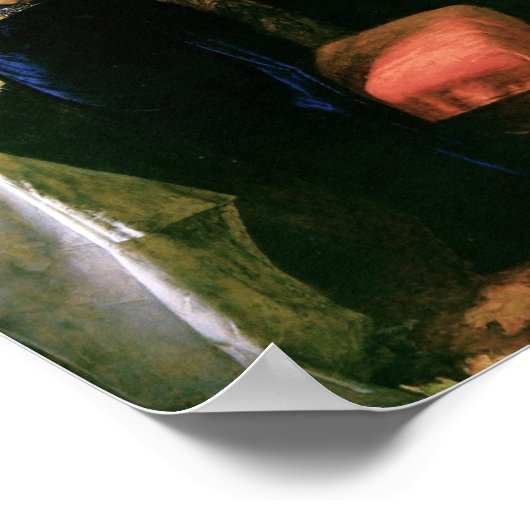 Mariana am Fenster Poster (Ecke)