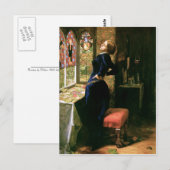 Mariana am Fenster Postkarte (Vorne/Hinten)