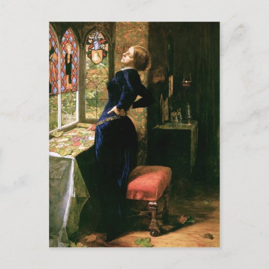 Mariana am Fenster Postkarte (Vorderseite)