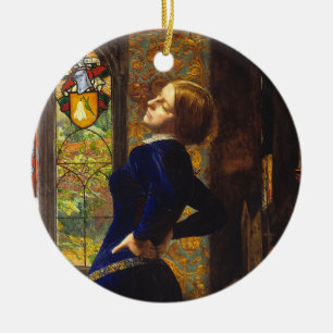 Mariana, c 1851 von Sir John Everett Millais Keramik Ornament