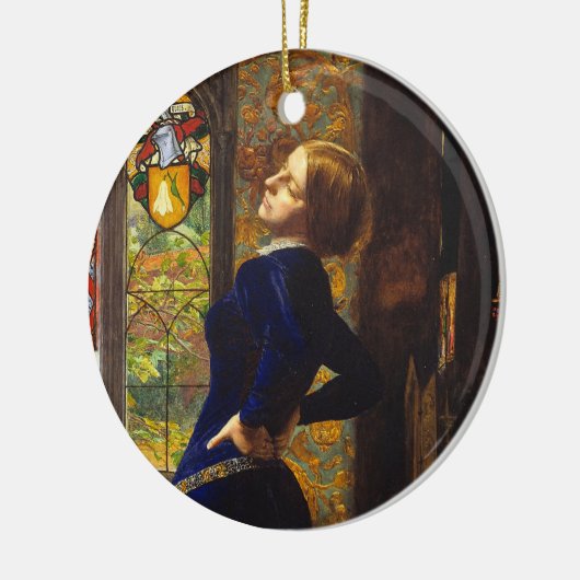 Mariana, c 1851 von Sir John Everett Millais Keramik Ornament (Links)