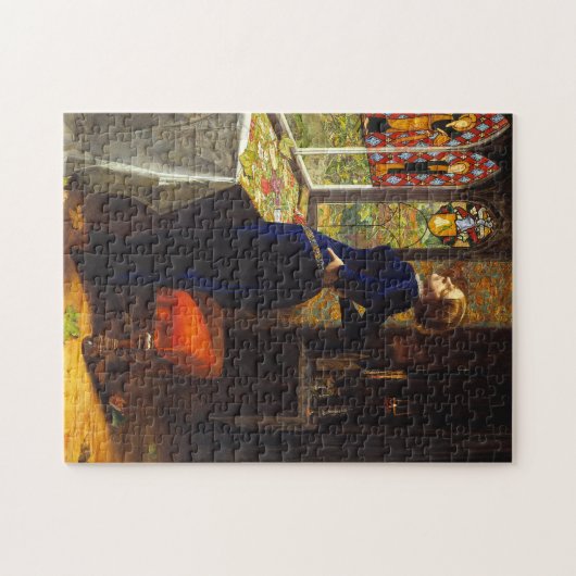 Mariana, c 1851 von Sir John Everett Millais Puzzle (Horizontal)