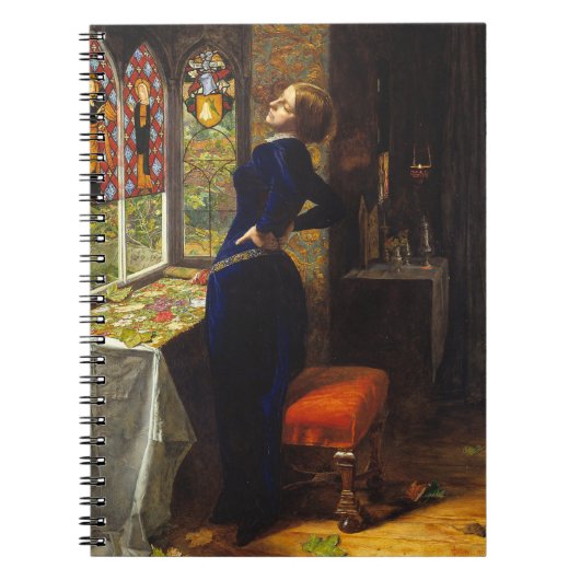 Mariana im moated Grange John Everett Millais Notizblock (Vorderseite)