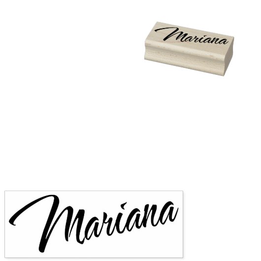 Mariana Name Cursive dekorative Skript-Schriftart Gummistempel (Stempel)