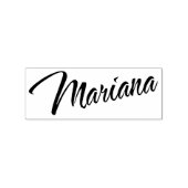 Mariana Name Cursive dekorative Skript-Schriftart Gummistempel (Prägung)