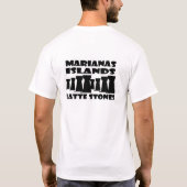 Marianas-Insel Latte entsteint T - Shirt (Rückseite)