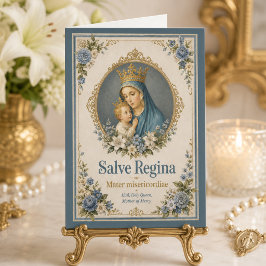 Marianische Blumensalbe Regina Devotionalgruß Karte