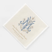 Marianisches Monogramm Katholische Hochzeit mit Sc Serviette (Ecke)