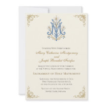 Marianisches Monogramm Katholische Hochzeitsmesse-