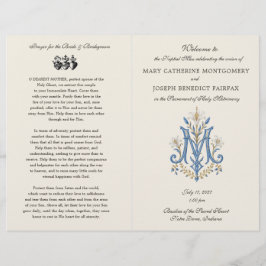 Marianisches Monogramm Lateinische Hochzeitsmesse-