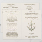 Marianisches Monogramm Traditionelles lateinisches (Vorne/Hinten)