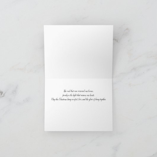 Marianna Coal Mine Christmas Village Card Dankeskarte (Innenseite)