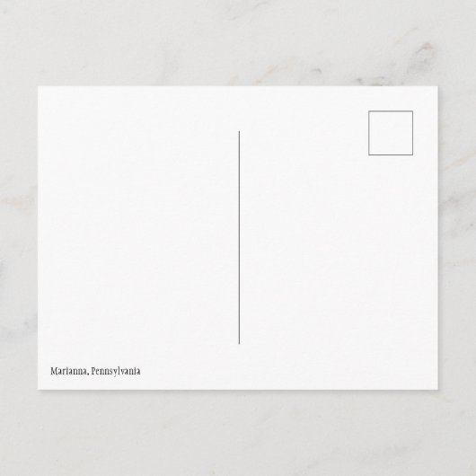 Marianna Pennsylvania Hazlett Billiards 1910 Postkarte (Rückseite)