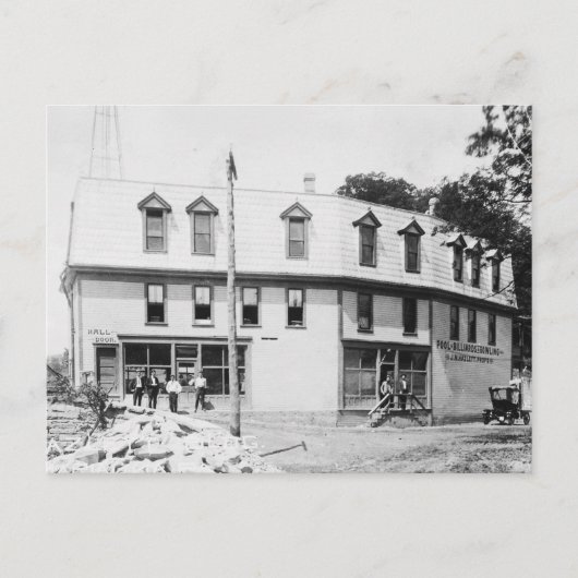 Marianna Pennsylvania Hazlett Billiards 1910 Postkarte (Vorderseite)