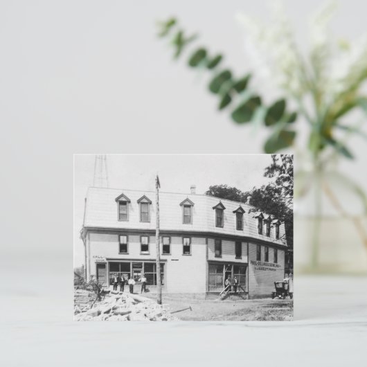 Marianna Pennsylvania Hazlett Billiards 1910 Postkarte (Stehend Vorderseite)